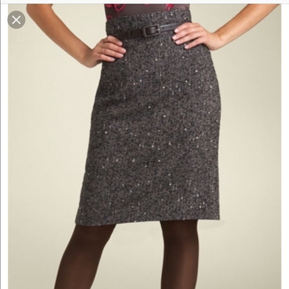 CLASSIQUES ENTIER High Waist Belted Pencil Skirt 4 - Picture 7 of 7